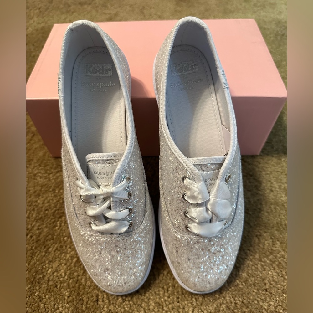 Keds for Kate Spade New York in Glitter White